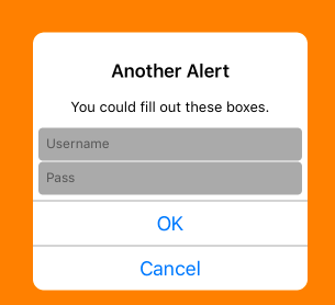 Example Text Field Entry